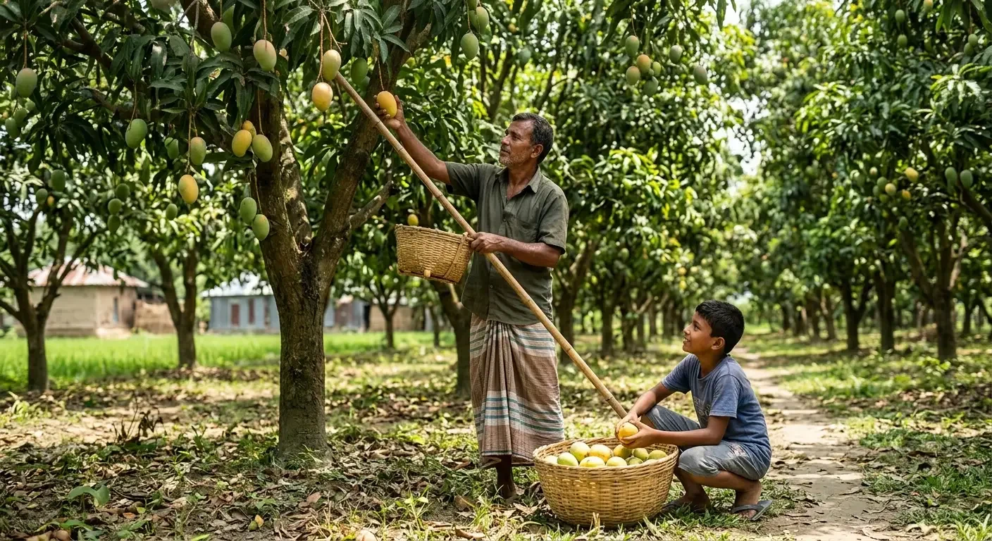 হাড়িভাঙা আম – আঁশবিহীন, সুস্বাদু স্বাদের রাজকীয় আম